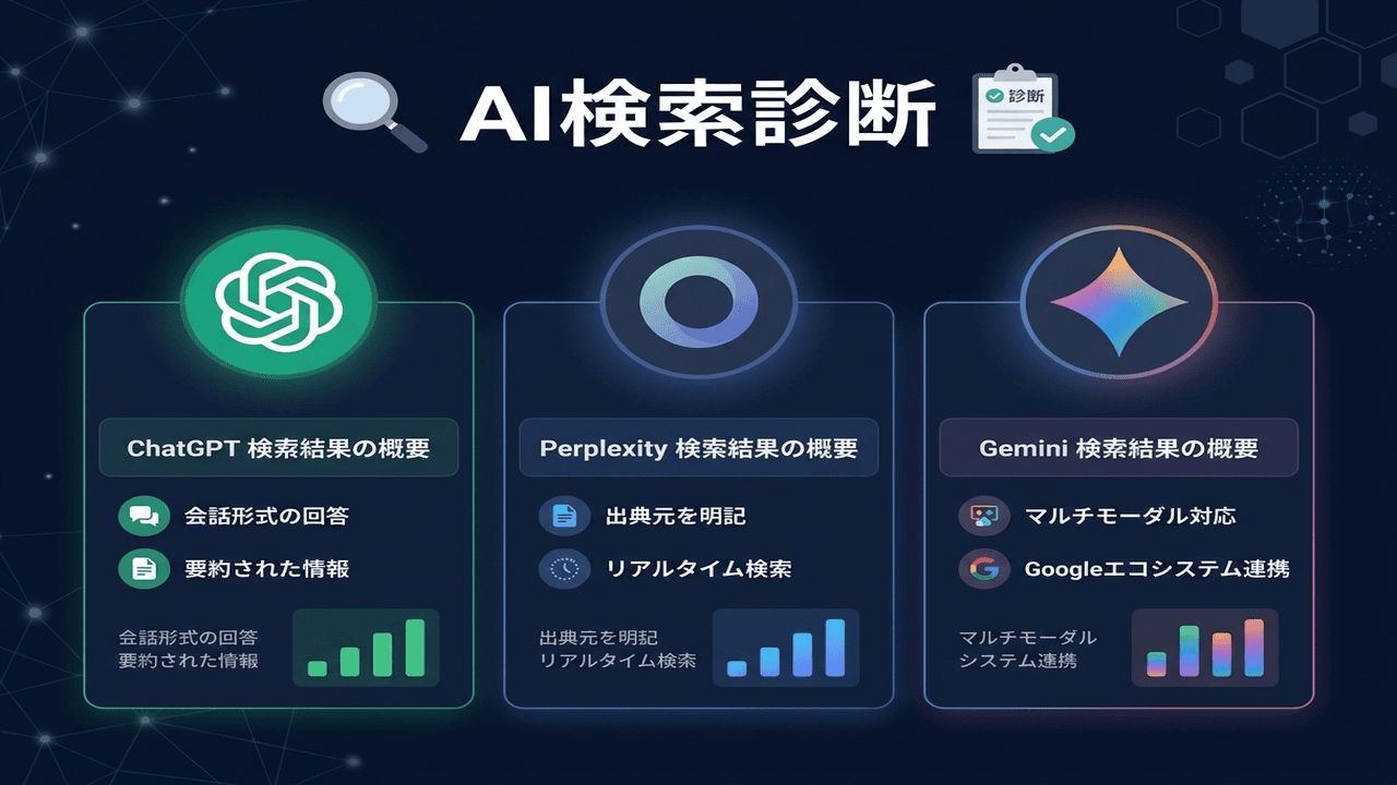 LLMO診断のUI画面